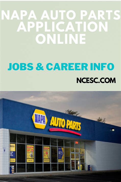 NAPA does not manufacture, distribute, sell, or supply any automotive parts, nor does it own any real property. . Napa auto parts jobs